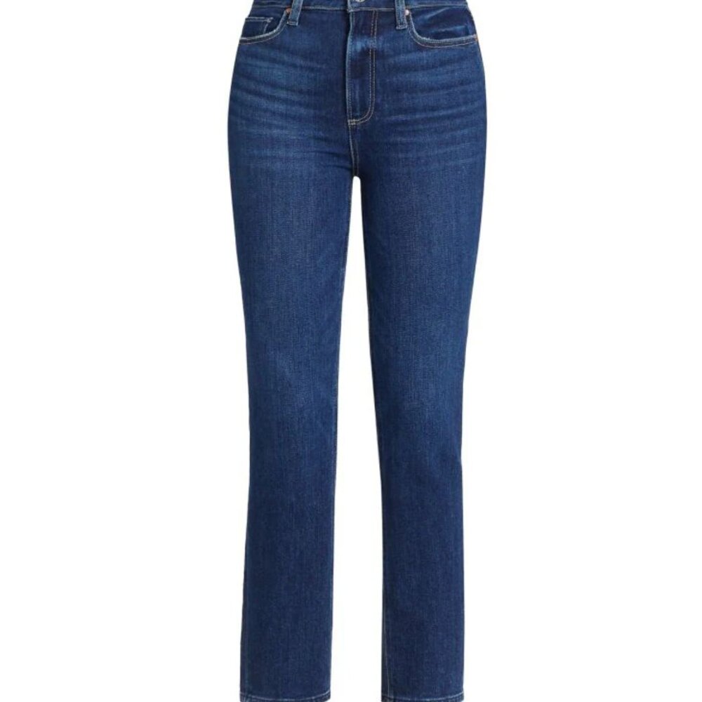 PAIGE Women's Ankle & Cropped Jeans - Dark Blue